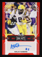 Malik Nabers 2022 Leaf Draft and Prospects Autographs Red #BAMN1 RC at PristineAuction.com