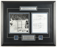 Darryl Sittler Signed Custom Framed Scorecard Display with 11x14 Photo (Sittler) at PristineAuction.com