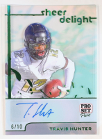 Travis Hunter 2024 Leaf Pro Set Pure Sheer Delight Green Holo #SDTH3 RC #6/10 at PristineAuction.com