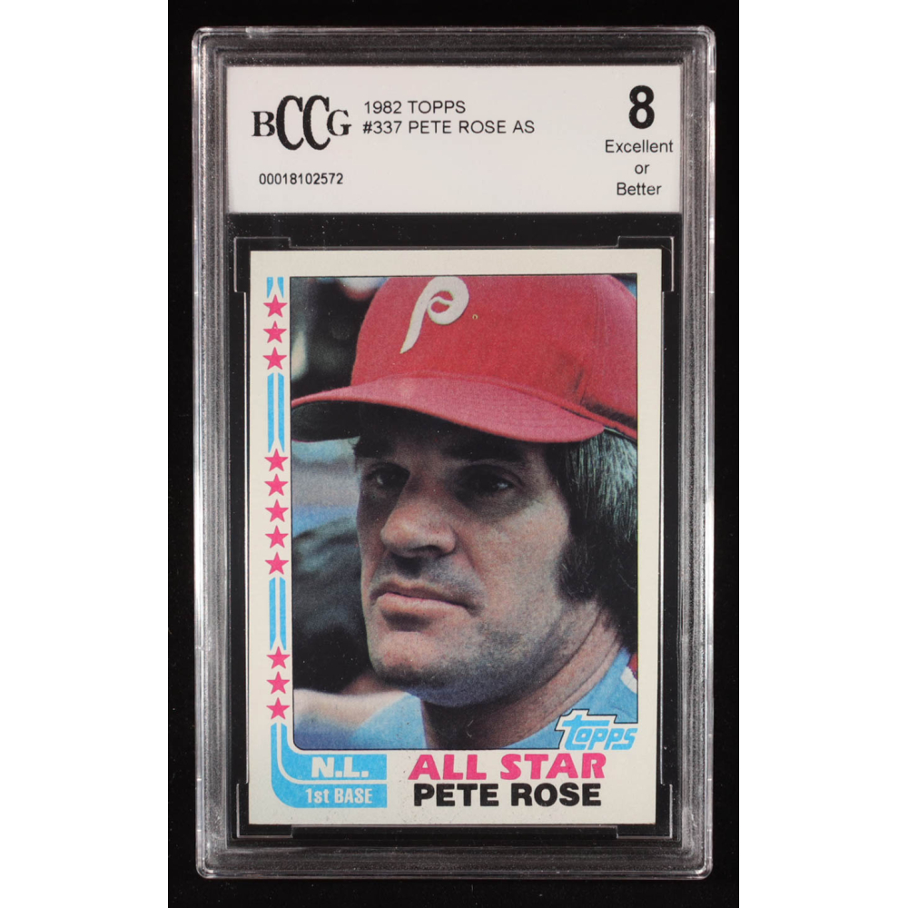Pete Rose 1982 Topps #337 AS (BCCG 8) at PristineAuction.com
