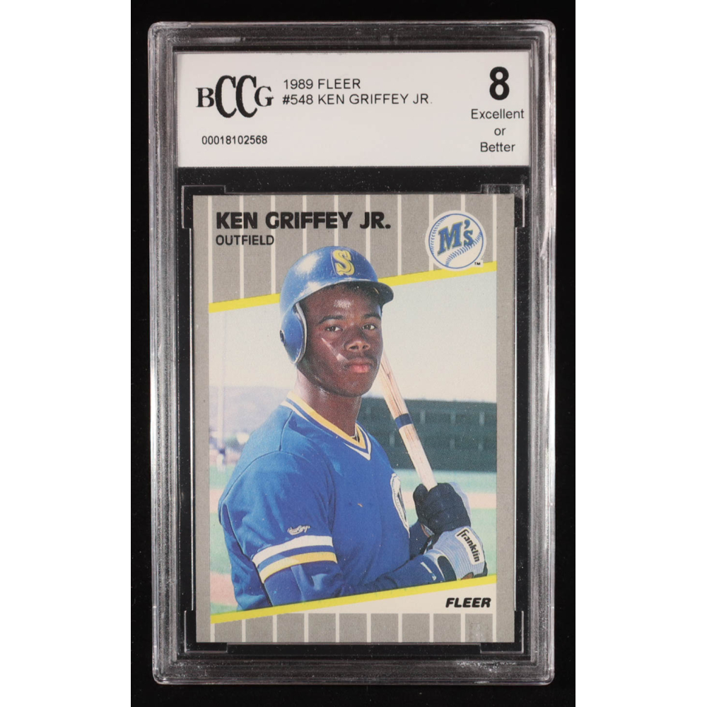 Ken Griffey Jr. 1989 Fleer #548 RC (BCCG 8) at PristineAuction.com