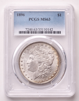 1896 Morgan Silver Dollar (PCGS MS63) (Toned) at PristineAuction.com