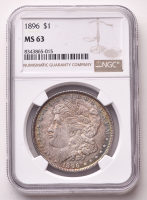 1896 Morgan Silver Dollar (NGC MS63) (Toned) at PristineAuction.com
