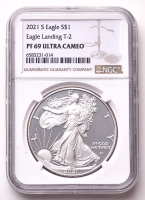 2021-S American Silver Eagle Type 2 1oz .999 Fine Silver $1 Coin (NGC Proof 69 Ultra Cameo) at PristineAuction.com