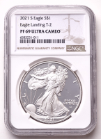 2021-S American Silver Eagle 1oz .999 Fine Silver $1 Coin (NGC Proof 69 Ultra Cameo) at PristineAuction.com