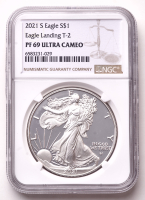 2021-S American Silver Eagle 1oz .999 Fine Silver $1 Coin (NGC Proof 69 Ultra Cameo) at PristineAuction.com