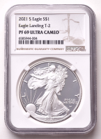 2021-S American Silver Eagle 1oz .999 Fine Silver $1 Coin (NGC Proof 69 Ultra Cameo) at PristineAuction.com