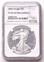 2022-S American Silver Eagle 1oz .999 Fine Silver $1 Coin (NGC Proof 69 Ultra Cameo) at PristineAuction.com
