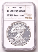 2017-S American Silver Eagle 1oz .999 Fine Silver $1 Coin (NGC Proof 69 Ultra Cameo) at PristineAuction.com