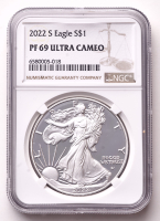 2022-S American Silver Eagle 1oz .999 Fine Silver $1 Coin (NGC Proof 69 Ultra Cameo) at PristineAuction.com