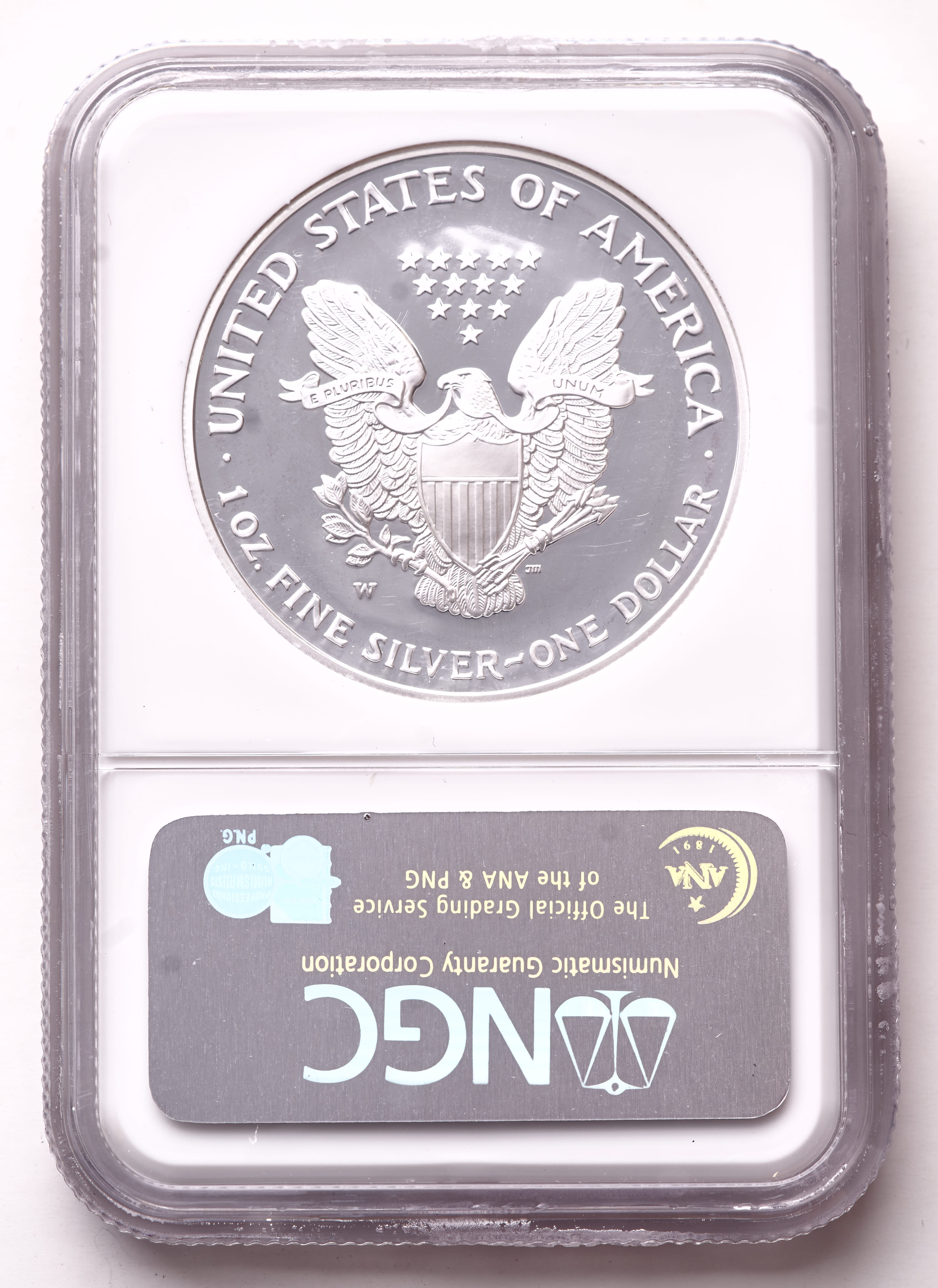 2002-W American Silver Eagle 1oz .999 Fine Silver $1 Coin (NGC Proof 69 Ultra Cameo) at PristineAuction.com 2002-W American Silver Eagle 1oz .999 Fine Silver $1 Coin (NGC Proof 69 Ultra Cameo) at PristineAuction.com