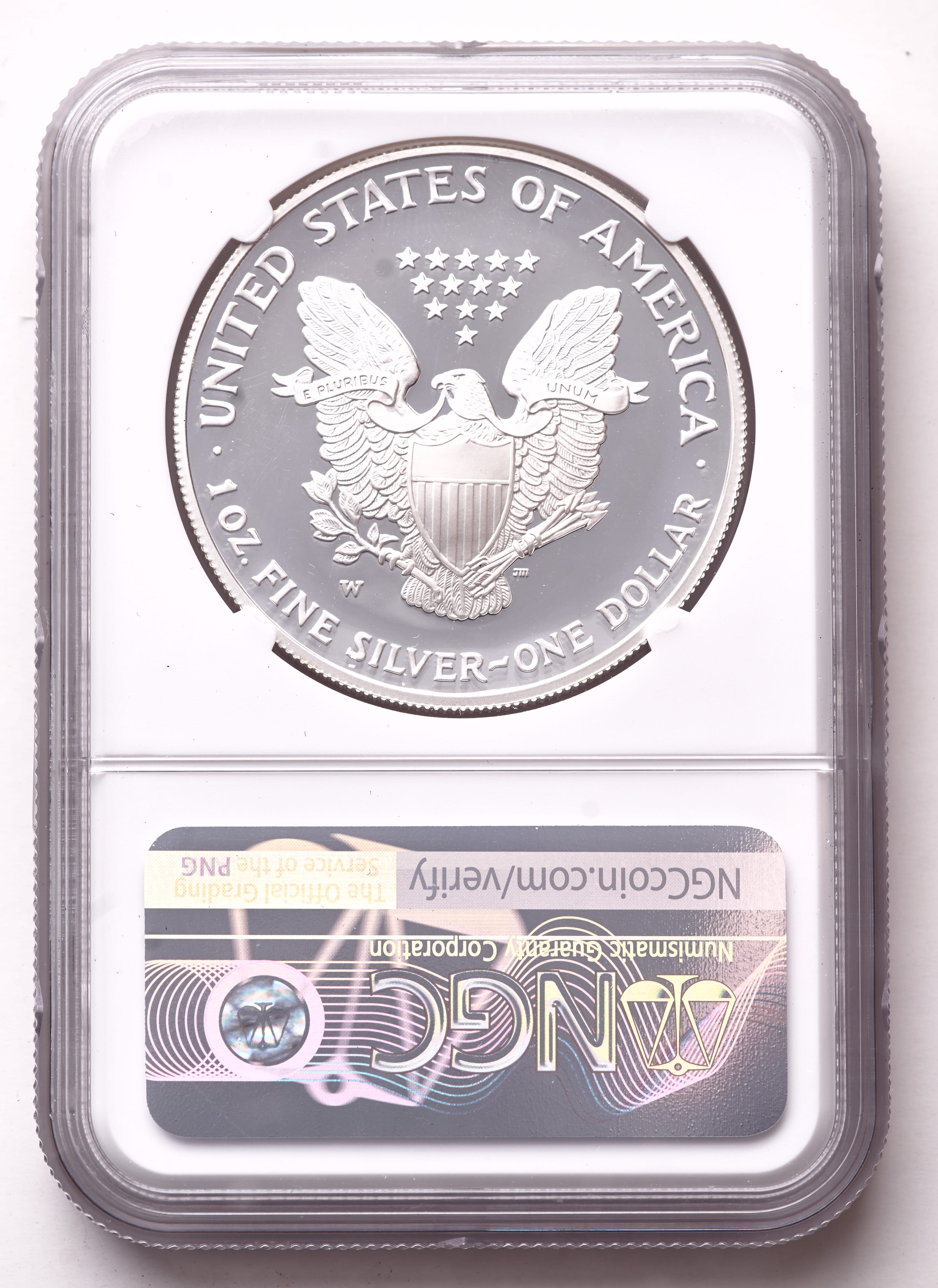 2005-W American Silver Eagle 1oz .999 Fine Silver $1 Coin (NGC Proof 69 Ultra Cameo) at PristineAuction.com 2005-W American Silver Eagle 1oz .999 Fine Silver $1 Coin (NGC Proof 69 Ultra Cameo) at PristineAuction.com
