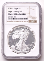 2021-S American Silver Eagle 1oz .999 Fine Silver $1 Coin (NGC Proof 69 Ultra Cameo) at PristineAuction.com