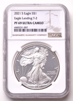 2021-S American Silver Eagle 1oz .999 Fine Silver $1 Coin (NGC Proof 69 Ultra Cameo) at PristineAuction.com