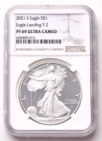 2021-S American Silver Eagle 1oz .999 Fine Silver $1 Coin (NGC Proof 69 Ultra Cameo) at PristineAuction.com