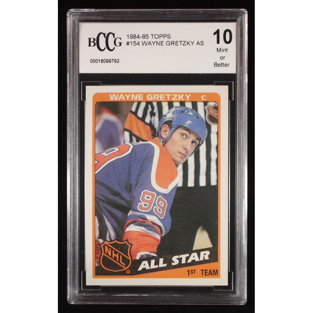 Wayne Gretzky 1984-85 Topps #154 AS (BCCG 10) at PristineAuction.com