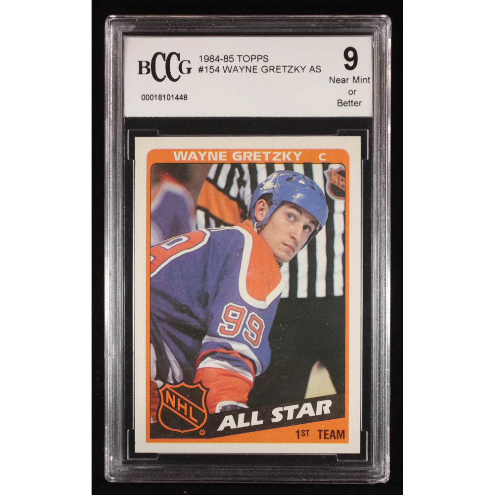 Wayne Gretzky 1984-85 Topps #154 AS (BCCG 9) at PristineAuction.com