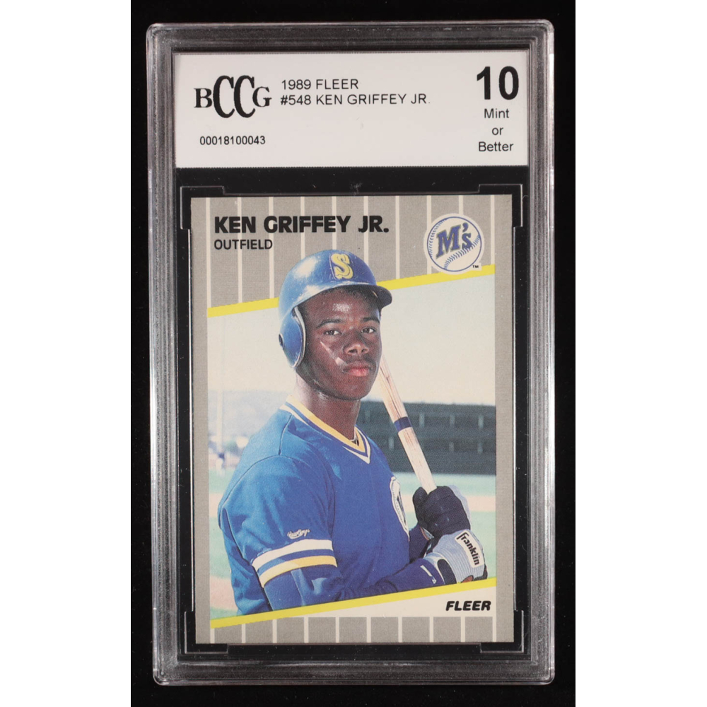Ken Griffey Jr. 1989 Fleer #548 RC (BCCG 10) at PristineAuction.com