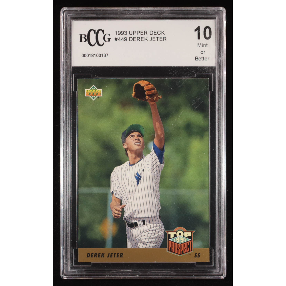 Derek Jeter 1993 Upper Deck #449 RC (BCCG 10) at PristineAuction.com