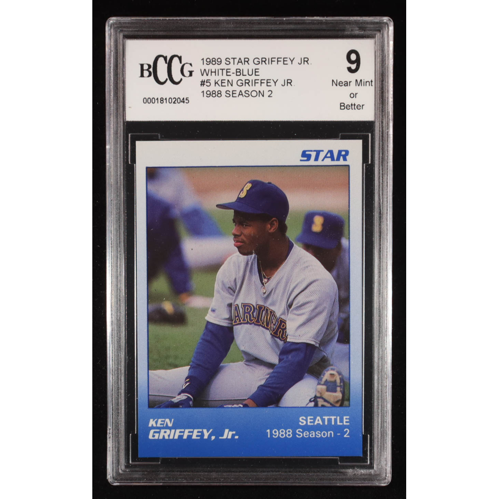 Ken Griffey Jr. 1989 Star Griffey Jr. White-Blue #5 RC / 1988 Season 2 (BCCG 9) at PristineAuction.com