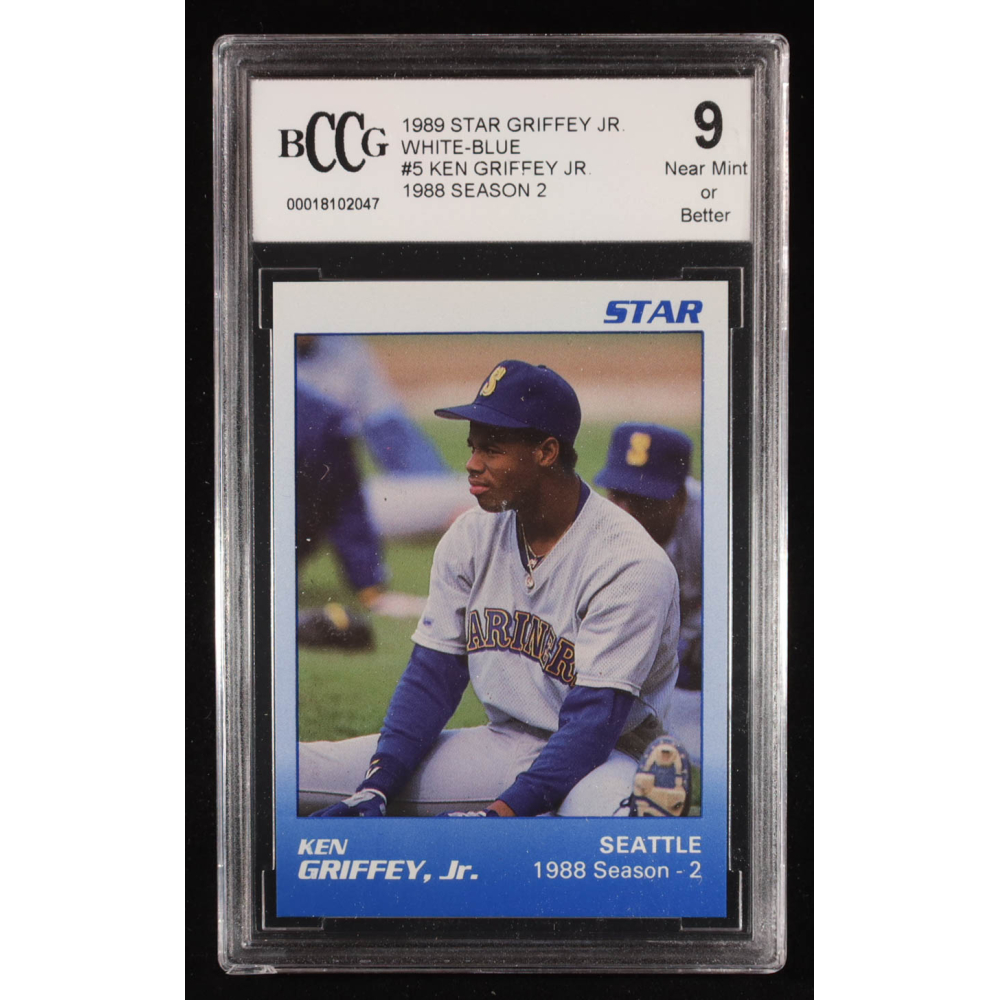 Ken Griffey Jr. 1989 Star Griffey Jr. White-Blue #5 RC / 1988 Season 2 (BCCG 9) at PristineAuction.com