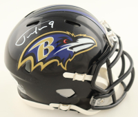 Justin Tucker Signed Ravens Speed Mini Helmet (JSA) at PristineAuction.com