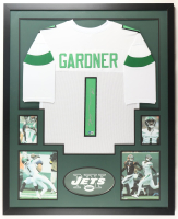 Ahmad "Sauce" Gardner Signed Custom Framed Jersey Display (Beckett) at PristineAuction.com