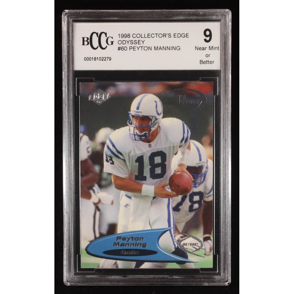 Peyton Manning 1998 Collector's Edge Odyssey #60 RC (BCCG 9) at PristineAuction.com
