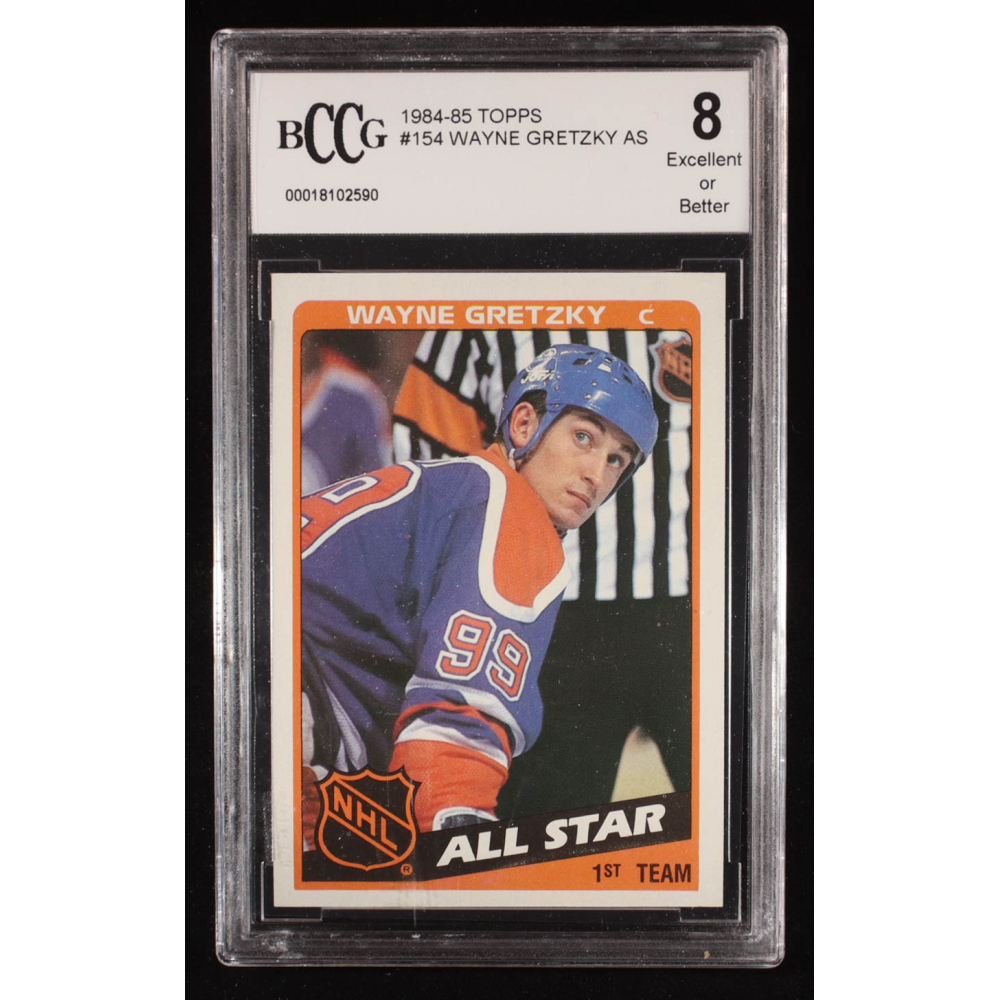 Wayne Gretzky 1984-85 Topps #154 AS (BCCG 8) at PristineAuction.com
