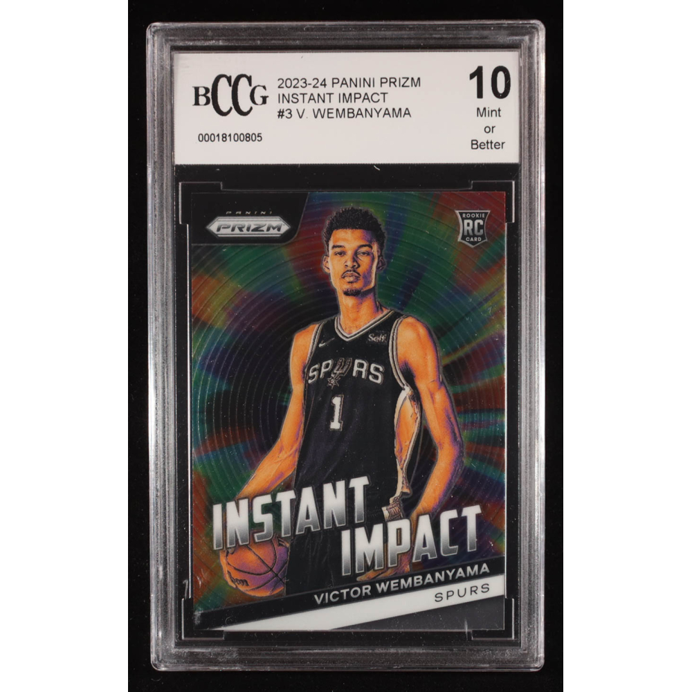 Victor Wembanyama 2023-24 Panini Prizm Instant Impact #3 RC (BCCG 10) at PristineAuction.com