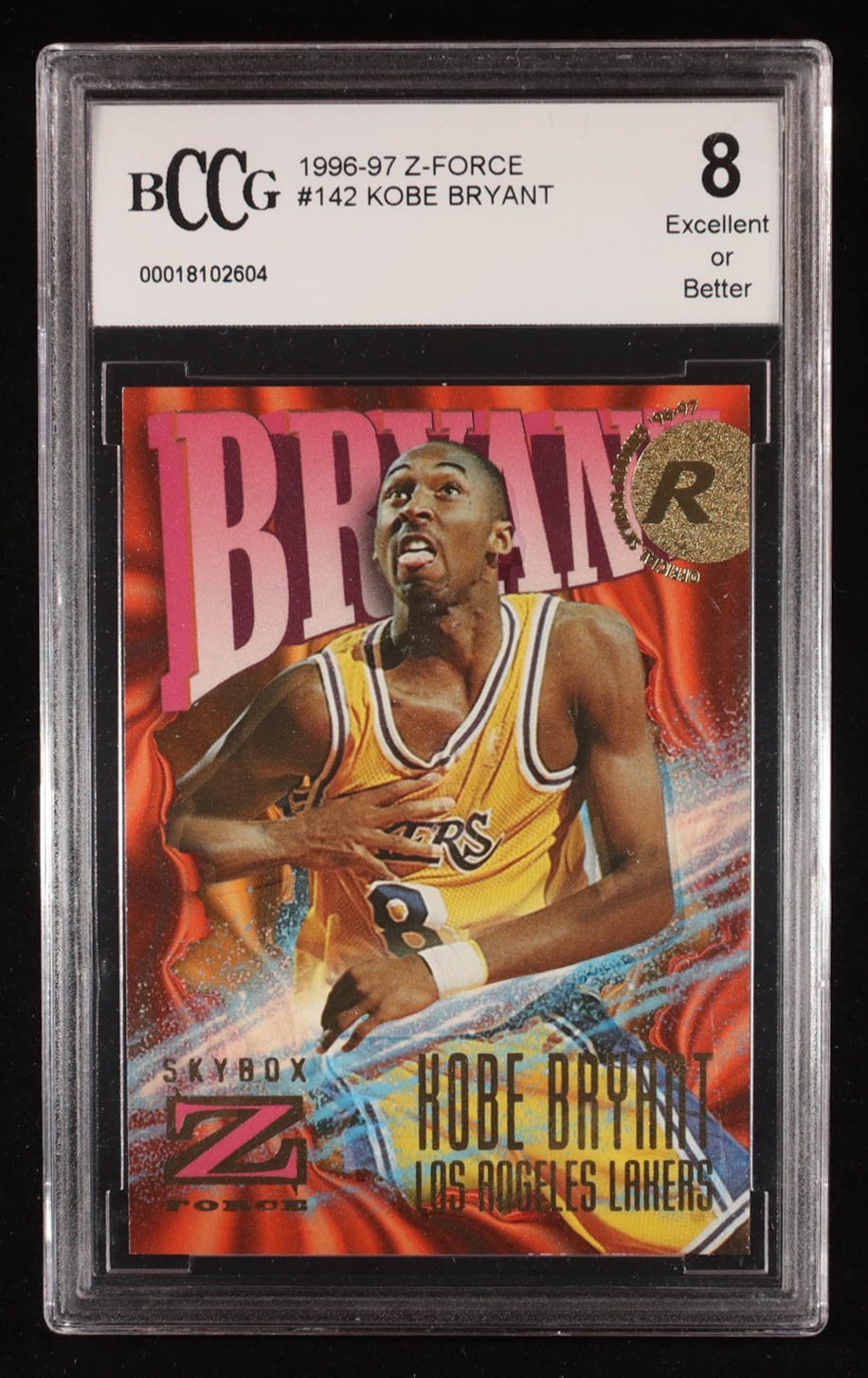Kobe Bryant 1996-97 Z-Force #142 RC (BCCG 8) at PristineAuction.com Kobe Bryant 1996-97 Z-Force #142 RC (BCCG 8) at PristineAuction.com