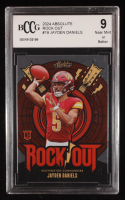 Jayden Daniels 2024 Absolute Rock Out #19 RC (BCCG 9) at PristineAuction.com
