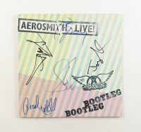"Live! Bootleg" Vinyl Album Signed by (5) with Steven Tyler, Joe Perry, Joey Kramer, Tom Hamilton (JSA) at PristineAuction.com