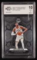 Victor Wembanyama 2023-24 Panini Mosaic #282 RC / City Edition (BCCG 10) at PristineAuction.com