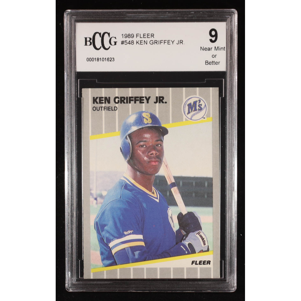 Ken Griffey Jr. 1989 Fleer #548 RC (BCCG 9) at PristineAuction.com