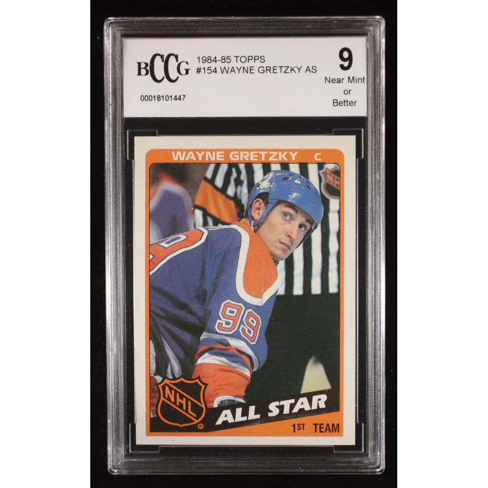 Wayne Gretzky 1984-85 Topps #154 AS (BCCG 9) at PristineAuction.com