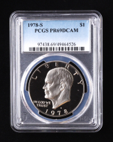1978-S Eisenhower Silver Dollar (PCGS PR69DCAM) at PristineAuction.com