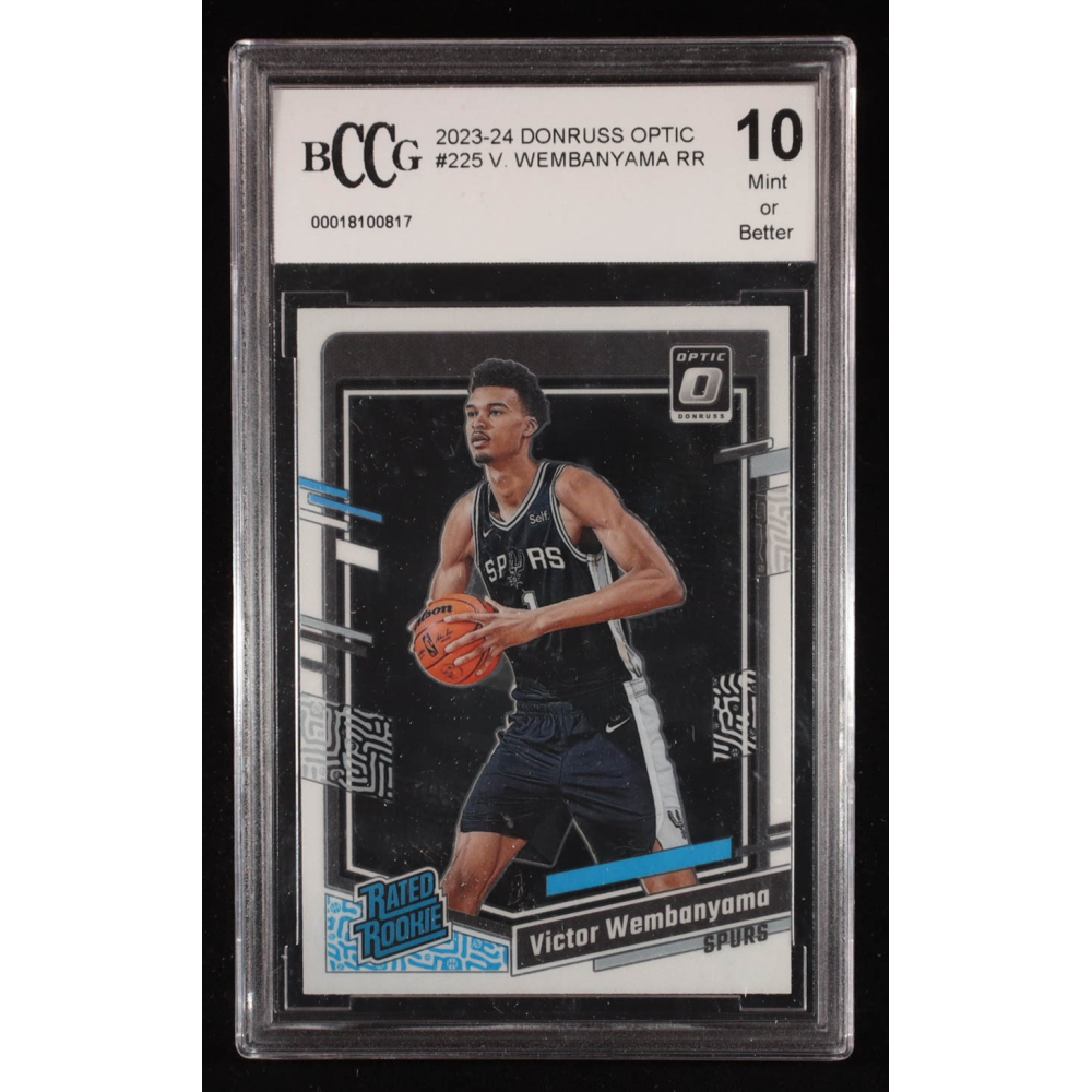 Victor Wembanyama 2023-24 Donruss Optic #225 RR RC (BCCG 10) at PristineAuction.com
