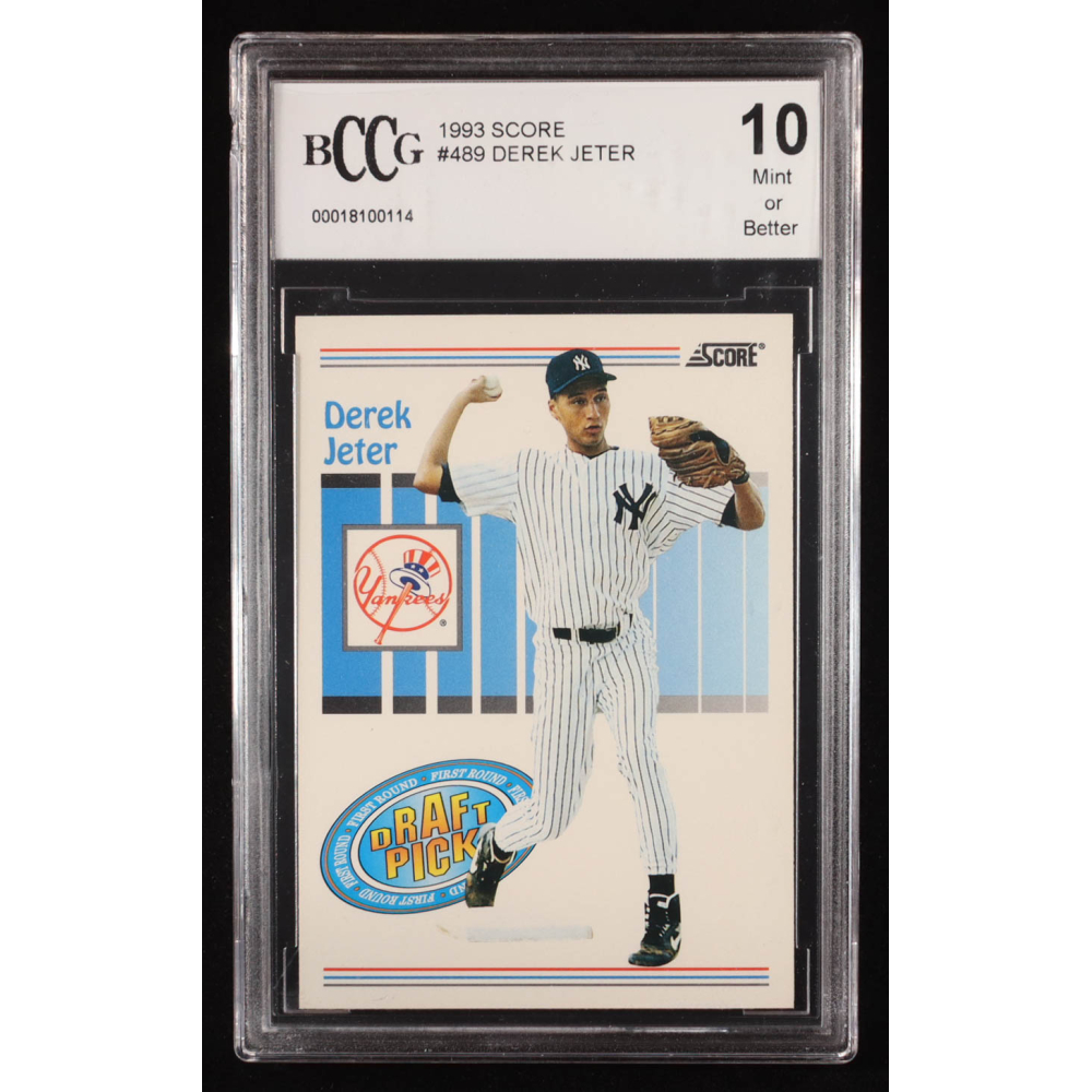 Derek Jeter 1993 Score #489 RC (BCCG 10) at PristineAuction.com