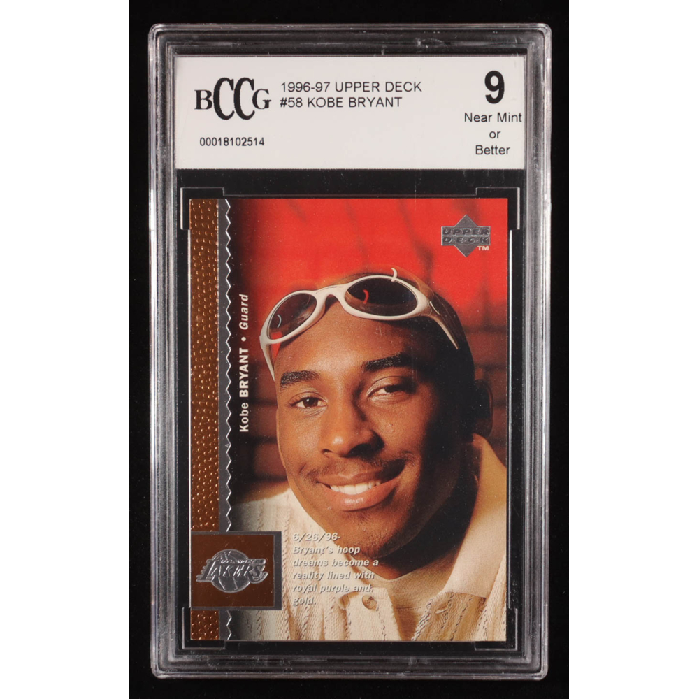 Kobe Bryant 1996-97 Upper Deck #58 RC (BCCG 9) at PristineAuction.com