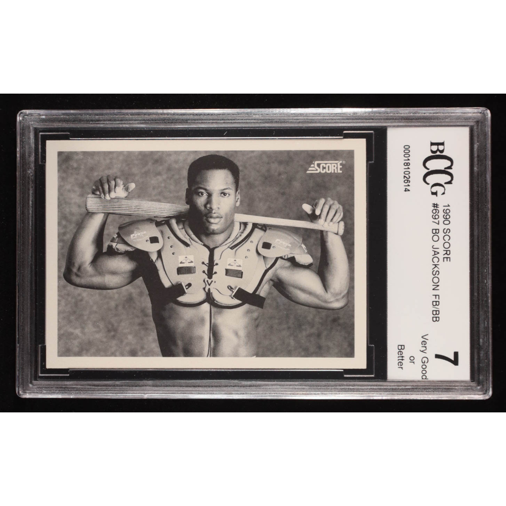 Bo Jackson 1990 Score #697 FB/BB (BCCG 7) at PristineAuction.com