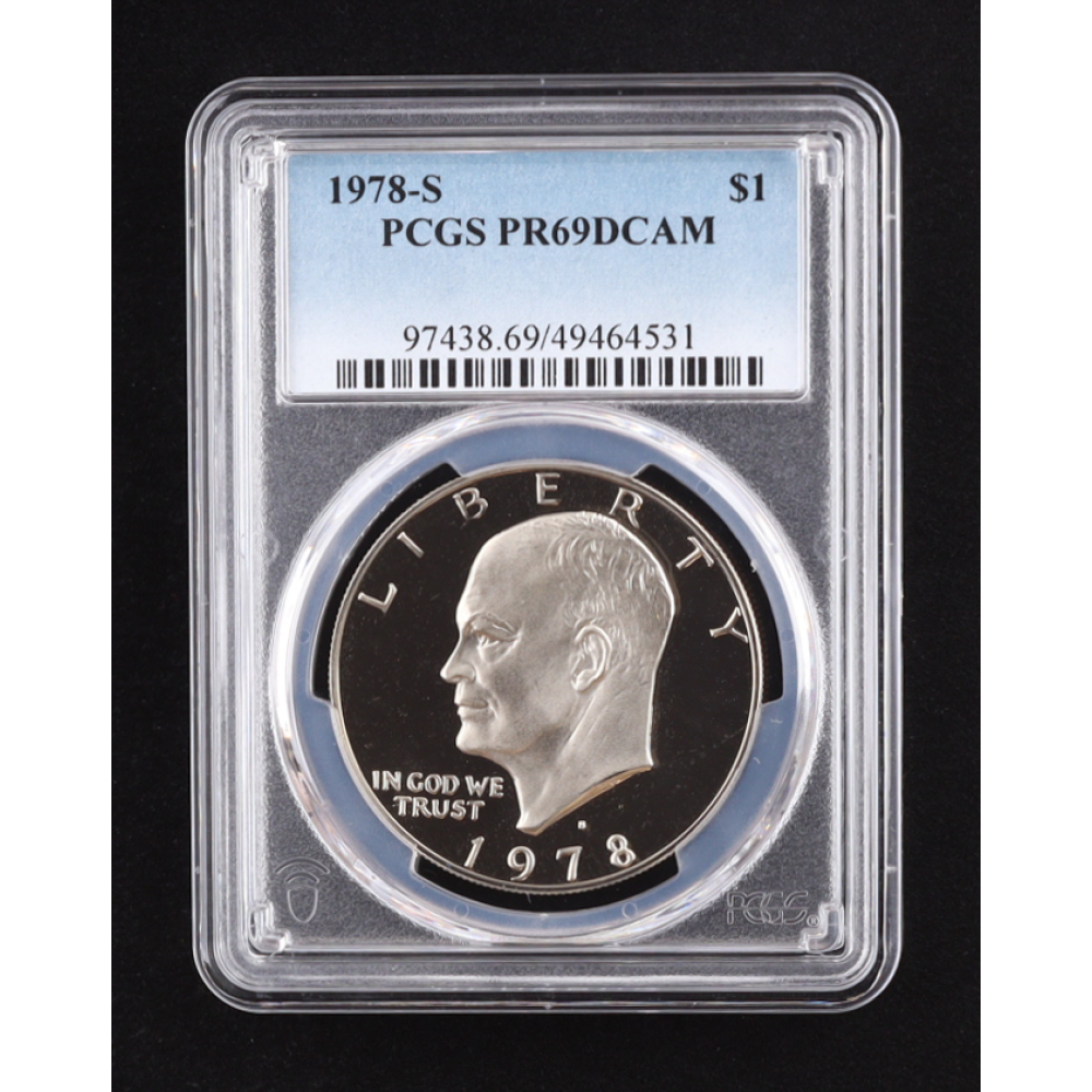 1978-S Eisenhower Silver Dollar (PCGS PR69DCAM) at PristineAuction.com