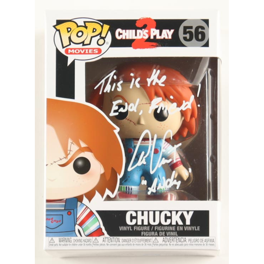 Alex Vincent Signed "Child's Play 2" #56 Chucky Funko Pop! Vinyl Figure Inscribed "This Is The End, Friend!" & "'Andy'" (Beckett) at PristineAuction.com