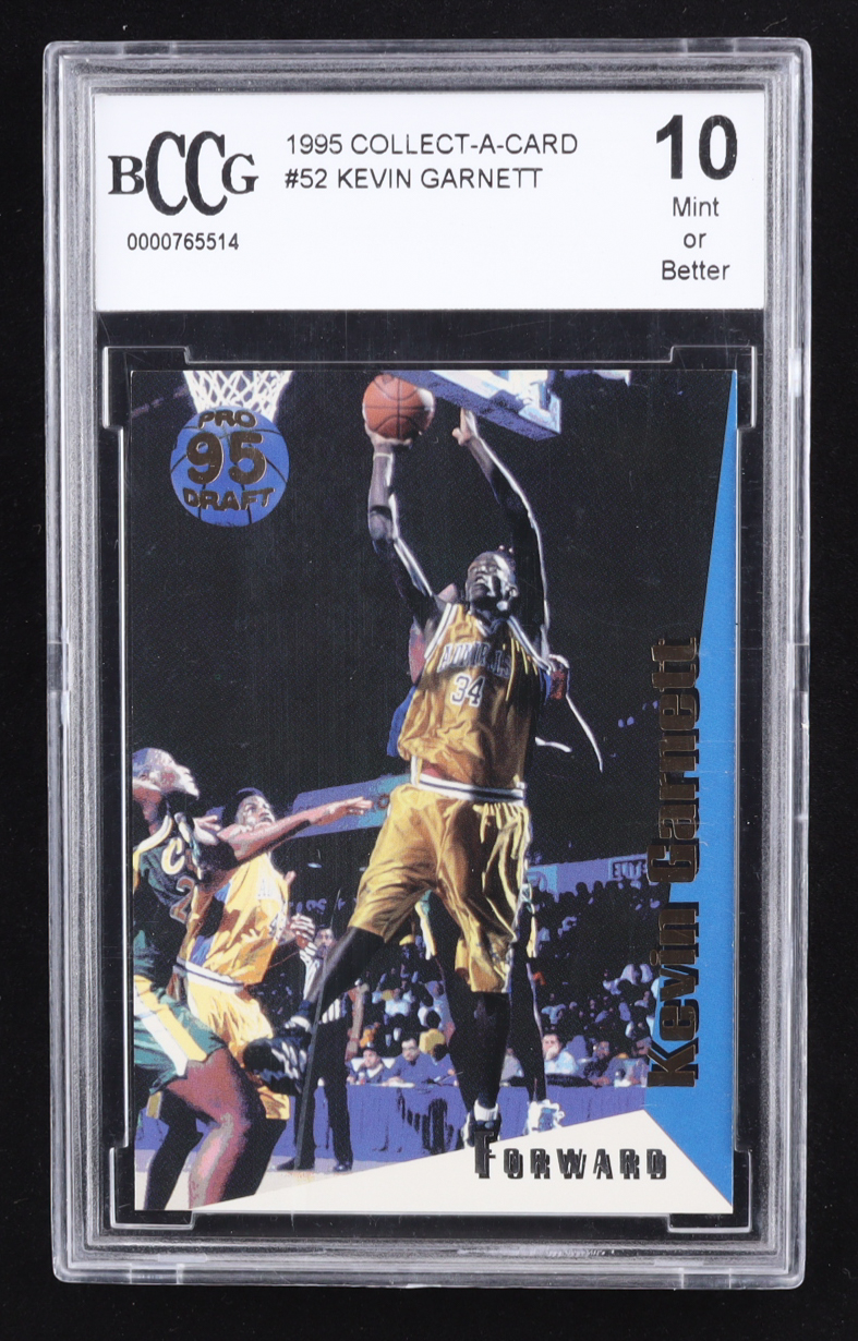Kevin Garnett 1995 Collect-A-Card #52 RC (BCCG 10) at PristineAuction.com Kevin Garnett 1995 Collect-A-Card #52 RC (BCCG 10) at PristineAuction.com