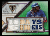 Vladimir Guerrero Jr. 2021 Topps Triple Threads Relics Emerald #TTRVGJ4 #1/18 at PristineAuction.com