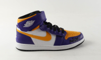 Magic Johnson Signed Nike Air Jordan Lakers Basketball Shoe (Beckett) at PristineAuction.com