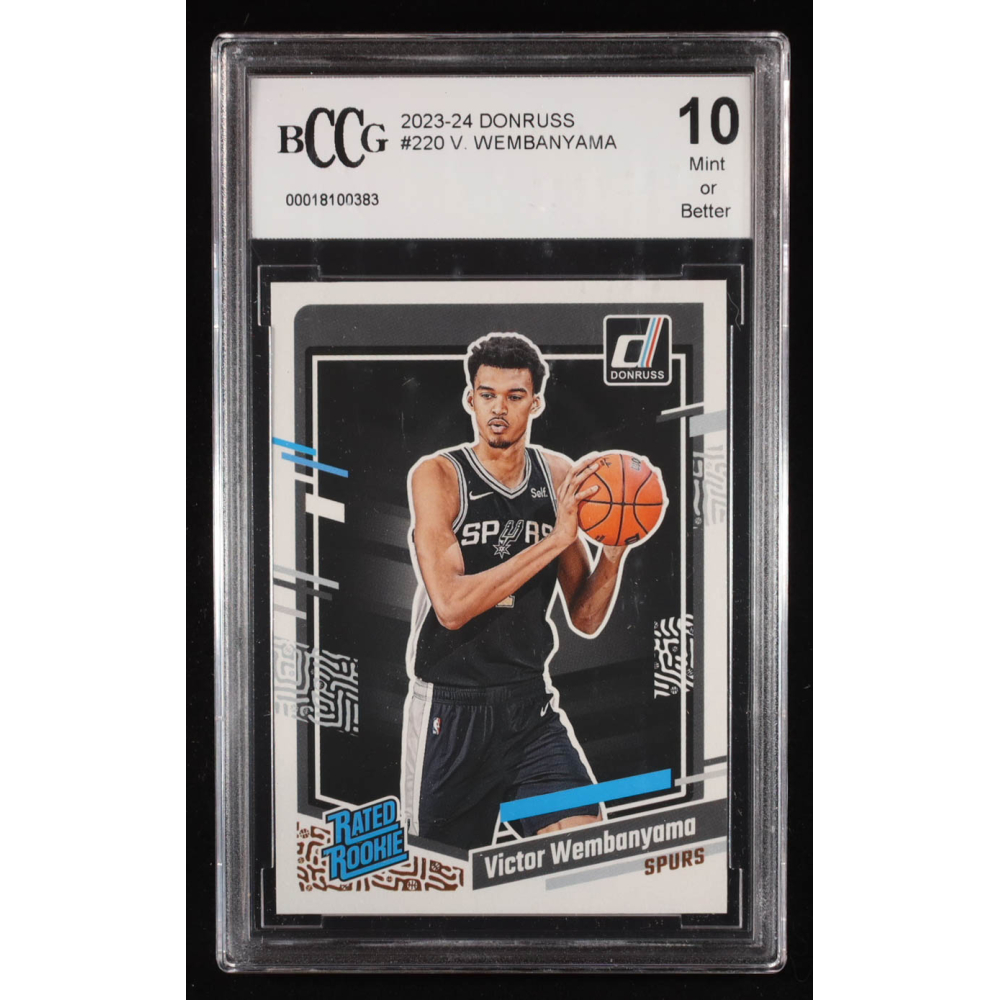 Victor Wembanyama 2023-24 Donruss #220 RC (BCCG 10) at PristineAuction.com