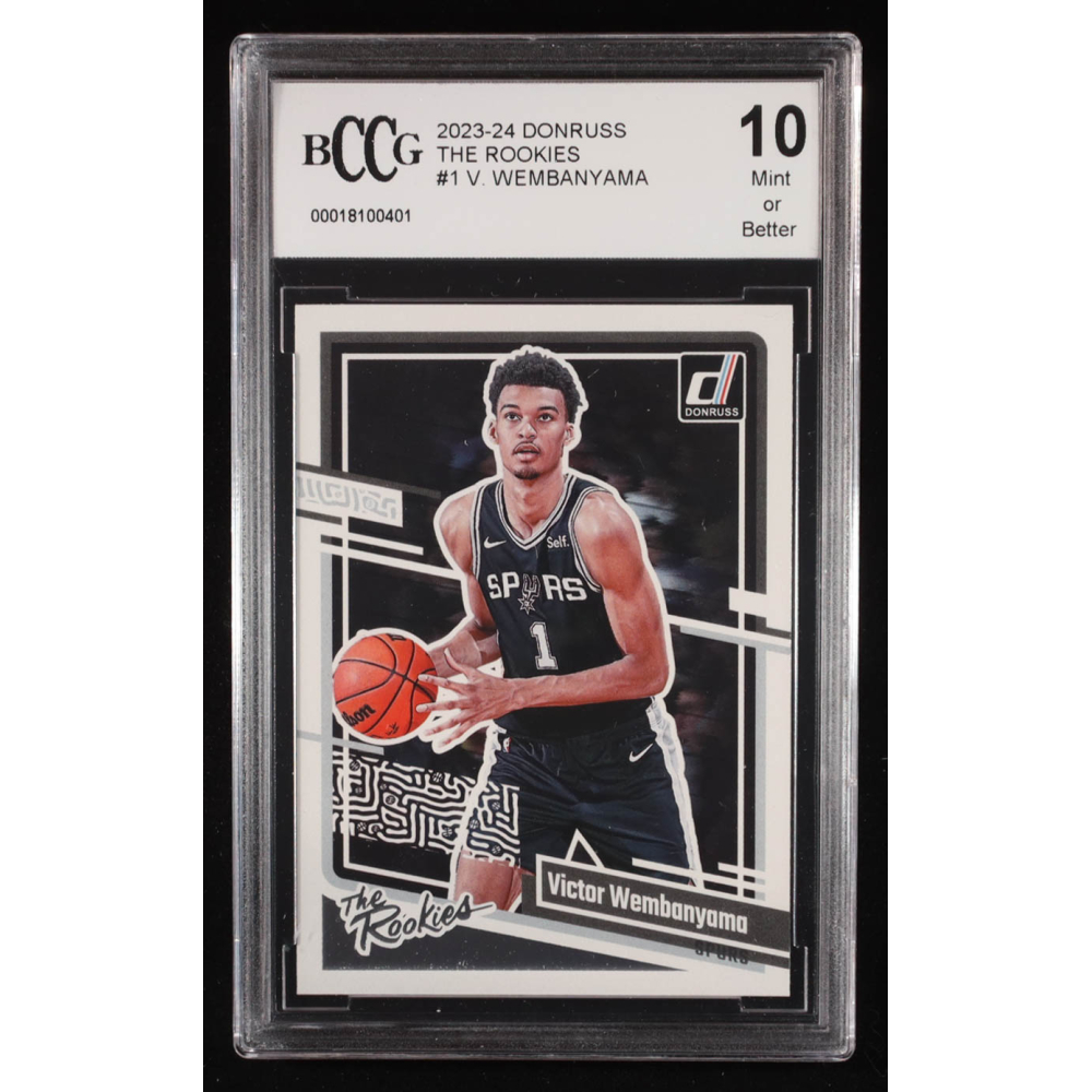 Victor Wembanyama 2023-24 Donruss The Rookies #1 RC (BCCG 10) at PristineAuction.com