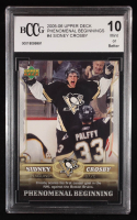 Sidney Crosby 2005-06 Upper Deck Phenomenal Beginnings #4 RC (BCCG 10) at PristineAuction.com