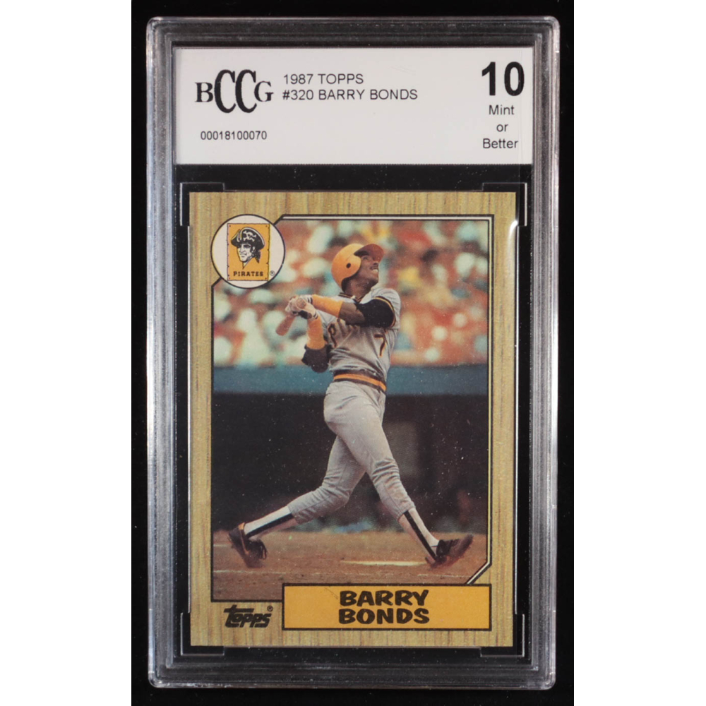 Barry Bonds 1987 Topps #320 RC (BCCG 10) at PristineAuction.com